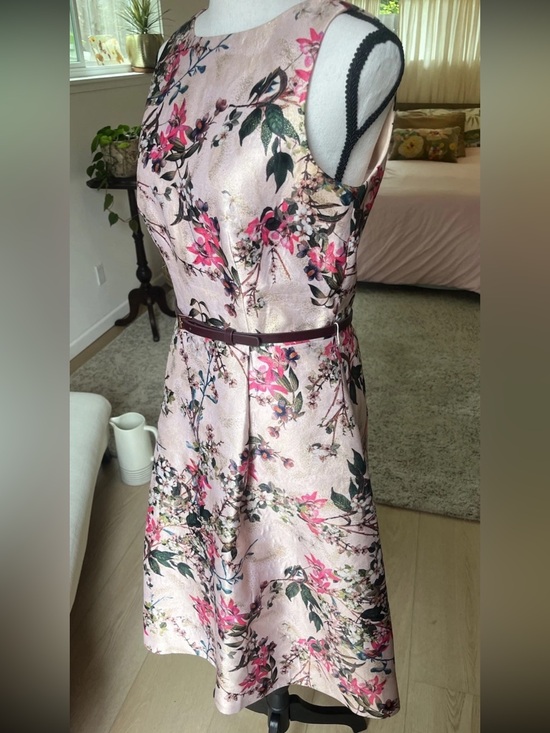 Ted Baker Dresses & Skirts - Ted Baker London Mid Pink Clarbel Blossom V Back Jacquard Size 2 MSRP $429